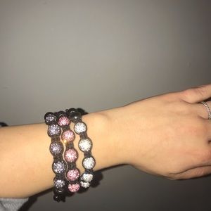 Swarovski Shambala bracelets SET OF 3